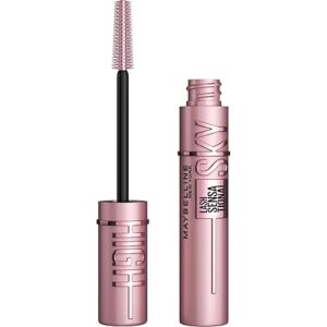 Maybelline Lash Sensational Sky High Washable Mascara Makeup, Volumizing, Lengthening, Defining, Curling, Multiplying, Buildable Formula, Blackest Black, 1 Count